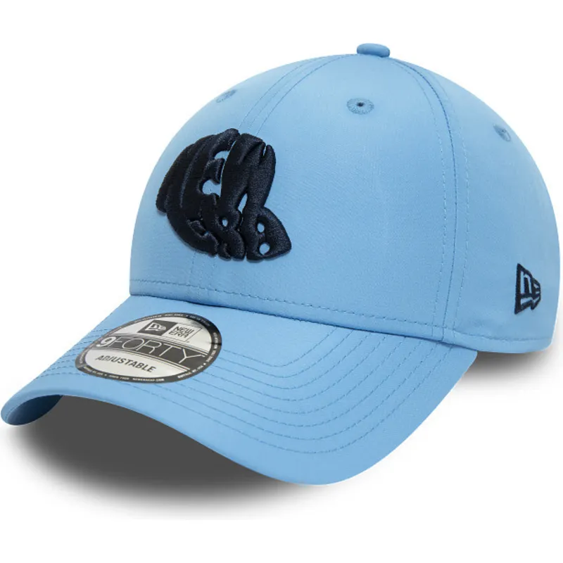 Gorra curva azul ajustable 9FORTY Historic Logo de New Era: Caphunters.ca