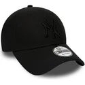 schwarze-verstellbare-curved-cap-mit-schwarzem-logo-9forty-diamond-era-der-new-york-yankees-mlb-von-new-era