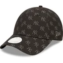 czarna-zakrzywiona-czapka-z-daszkiem-regulowana-dla-kobiet-9forty-monogram-new-york-yankees-mlb-marki-new-era