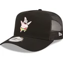 gorra-trucker-negra-a-frame-de-patricio-estrella-bob-esponja-de-new-era