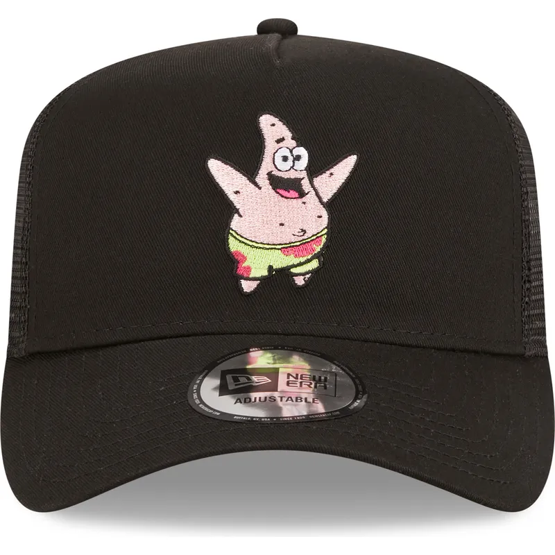 gorra-trucker-negra-a-frame-de-patricio-estrella-bob-esponja-de-new-era