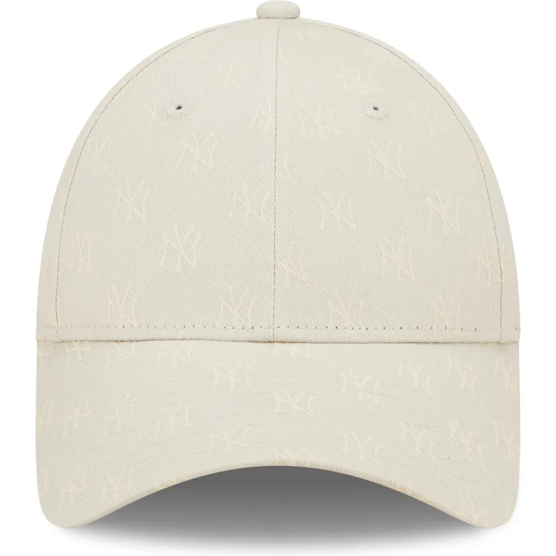 bojd-beige-justerbar-keps-for-dam-9forty-monogram-fran-new-york-yankees-mlb-av-new-era
