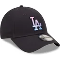 gorra-curva-azul-marino-ajustable-9forty-gradient-infill-de-los-angeles-dodgers-mlb-de-new-era