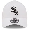 gorra-curva-blanca-ajustable-con-logo-negro-9forty-league-essential-de-chicago-white-sox-mlb-de-new-era