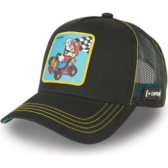 Capslab Mario Kart VIC1 Super Mario Bros. Black Trucker Hat