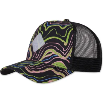 Gorra trucker negra Arty Waves HFT de Djinns