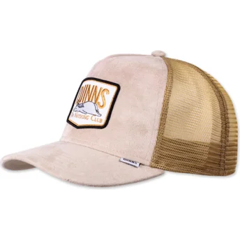 Καπέλο Trucker μπεζ Do Nothing Club HFT DNC 3.0 Hairy Suede της Djinns