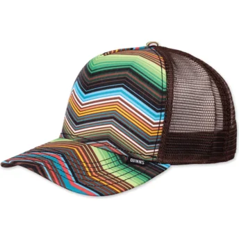 Djinns HFT Psycho ZigZag braune Trucker-Kappe