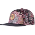 schwarze-flache-snapback-kappe-peacock-linen-von-djinns
