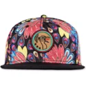 czapka-plaska-wielokolorowa-snapback-peacock-linen-od-djinns