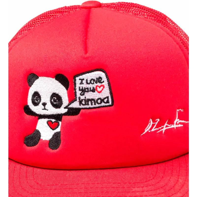 rote-flatcap-snapback-panda-by-domingo-zapata-von-kimoa