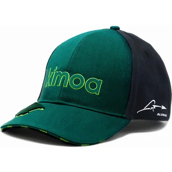 gorra-curva-verde-y-negra-ajustable-fernando-alonso-de-aston-martin-formula-1-de-kimoa