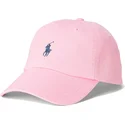 verstellbare-rosa-kappe-mit-gebogenem-schirm-und-blauem-logo-cotton-chino-classic-sport-von-polo-ralph-lauren