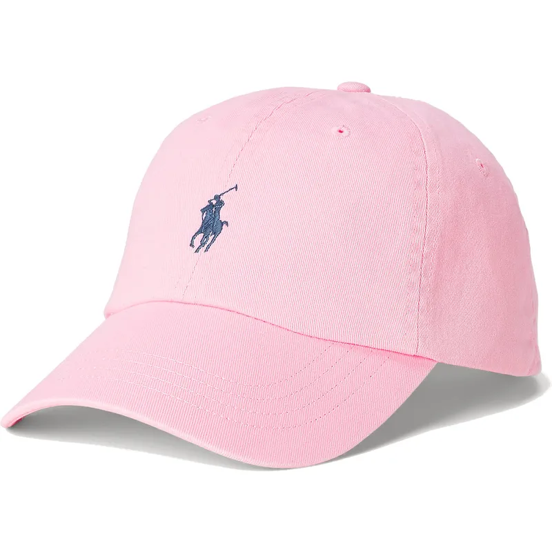 Polo Ralph Lauren Curved Brim Blue Logo Cotton Chino Classic Sport