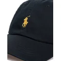 svart-justerbar-keps-med-bojd-skarm-och-gyllene-logotyp-cotton-chino-classic-sport-fran-polo-ralph-lauren
