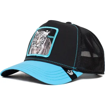 Gorra trucker negra y azul tigre Tiger Blue Streak The Farm de Goorin Bros.