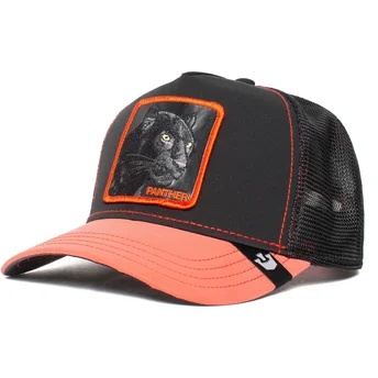 Καπέλο τύπου trucker μαύρο και κόκκινο πάνθηρας Black...