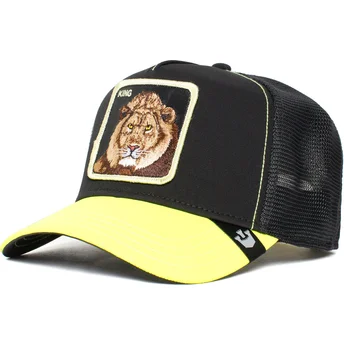 Gorra trucker negra y amarilla león King Everything the...