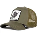 casquette-trucker-verte-bull-raging-road-rage-truckin-the-farm-goorin-bros