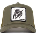 casquette-trucker-verte-bull-raging-road-rage-truckin-the-farm-goorin-bros