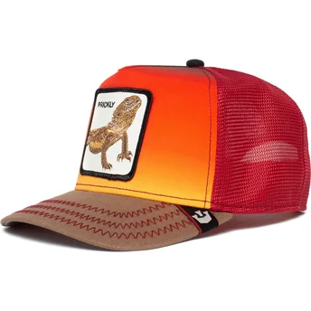 gorra-trucker-roja-lagarto-prickly-dust-devil-the-farm-de-goorin-bros