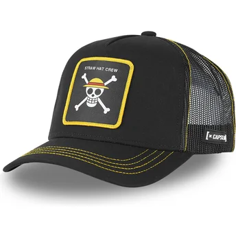 Καπέλο τύπου trucker μαύρο Straw Hat Pirates ONE1 One Piece από Capslab