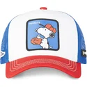 capslab-snoopy-va2-peanuts-weisse-blaue-und-rote-trucker-kappe