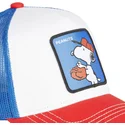 capslab-snoopy-va2-peanuts-weisse-blaue-und-rote-trucker-kappe