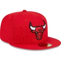 gorra-plana-roja-ajustada-59fifty-draft-edition-2023-de-chicago-bulls-nba-de-new-era