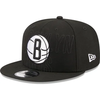 Μαύρο επίπεδο snapback καπέλο 9FIFTY Draft Edition 2023 των Brooklyn Nets NBA της New Era
