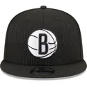 schwarze-flache-snapback-kappe-9fifty-draft-edition-2023-der-brooklyn-nets-nba-von-new-era