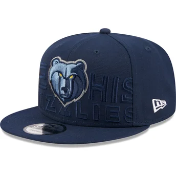 Gorra plana azul marino snapback 9FIFTY Draft Edition 2023 de Memphis Grizzlies NBA de New Era