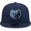 gorra-plana-azul-marino-snapback-9fifty-draft-edition-2023-de-memphis-grizzlies-nba-de-new-era