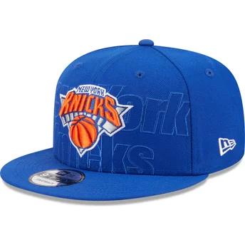 Μπλε επίπεδο καπέλο snapback 9FIFTY Draft Edition 2023 των New York Knicks NBA της New Era