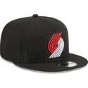 gorra-plana-negra-snapback-9fifty-draft-edition-2023-de-portland-trail-blazers-nba-de-new-era