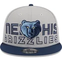 gorra-plana-gris-y-azul-marino-snapback-9fifty-draft-edition-2023-de-memphis-grizzlies-nba-de-new-era