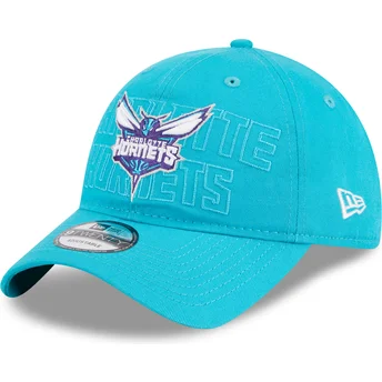 Ρυθμιζόμενο καπέλο με κυρτό γείσο 9TWENTY Draft Edition 2023 Charlotte Hornets NBA της New Era σε μπλε χρώμα