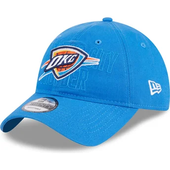 Ρυθμιζόμενο καπέλο με κυρτό γείσο 9TWENTY Draft Edition 2023 Oklahoma City Thunder NBA της New Era σε μπλε χρώμα