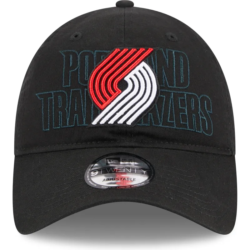 svart-bojd-justerbar-keps-9twenty-draft-edition-2023-fran-portland-trail-blazers-nba-av-new-era