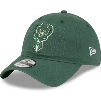 Πράσινο καπέλο με καμπύλη 9TWENTY Draft Edition 2023 των Milwaukee Bucks NBA της New Era