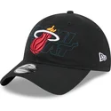 gorra-curva-negra-ajustable-9twenty-draft-edition-2023-de-miami-heat-nba-de-new-era