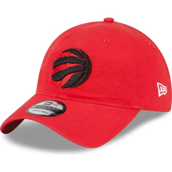 Gorra curva roja ajustable 9TWENTY Draft Edition 2023 de Toronto Raptors NBA de New Era