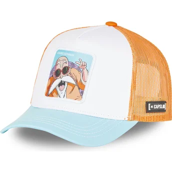 Gorra Trucker Weiß, Orange und Blau Master Roshi DB3 KAM2 Dragon Ball von Capslab