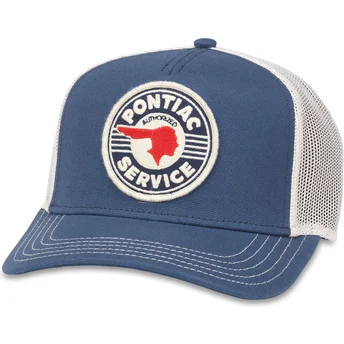 Gorra Trucker Blau und Weiß Snapback Pontiac Authorized Service Valin von American Needle