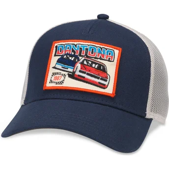 Καπέλο τράκερ μπλε ναυτικό και λευκό snapback Daytona...