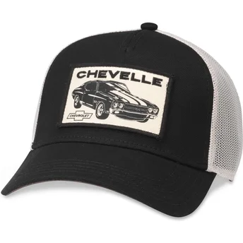Καπέλο trucker μαύρο και άσπρο snapback Chevelle από...