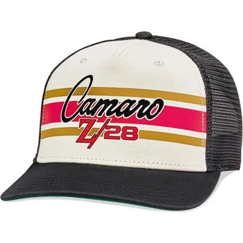 Gorra trucker blanca y negra snapback Camaro Z28 Sinclair...