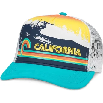 Czapka trucker niebieska snapback California Riptide Valin American Needle