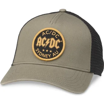 Grüne und schwarze Snapback-Trucker-Kappe AC/DC Valin von American Needle