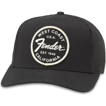 Schwarze Trucker-Cap Snapback Fender Valin von American Needle